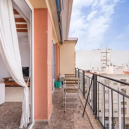 7 Piso Vista Atardecer 200m Playa 6 Personas * 圣波拉